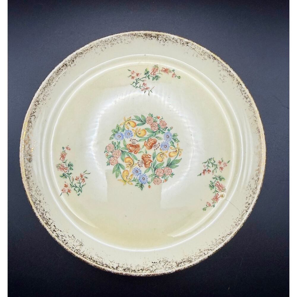 Set of 5 Vintage Royal China 22K Gold Floral Bread & Butter Plates Pattern 601